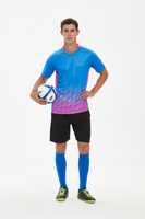 Camisa de futebol roxa personalizada do time