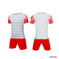 Camisa de futebol infantil roxa respirável